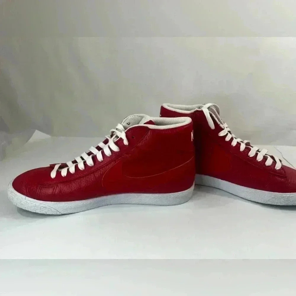 Nike Blazer Mid‎ High Premium Game Red 2016 429988-604 leather mens 9.5 - Picture 9 of 10
